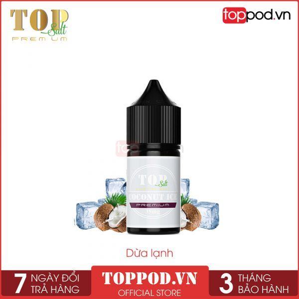 coconut ice top salt dua lanh 30ml toppod