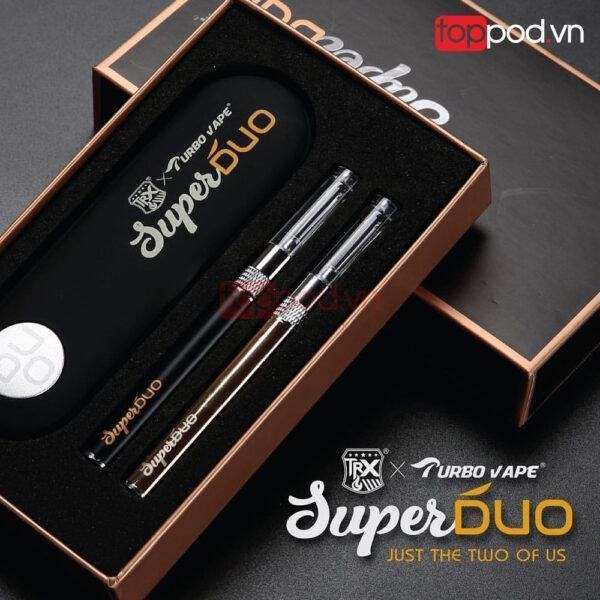 trx super duo pod system kit by turbo vape 1100mah toppod 3