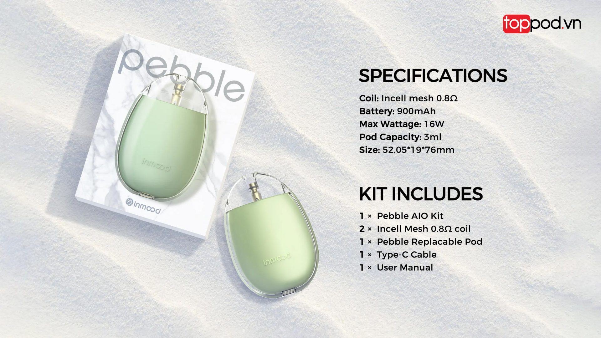 Pebble AIO Pod Kit Inmood 16W