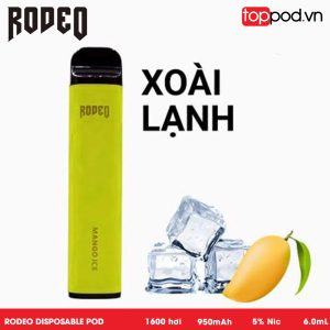pod dung 1 lan rodeo 6ml 1 600 hoi disposable by gcore toppod 12