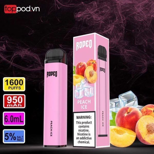 pod dung 1 lan rodeo 6ml 1 600 hoi disposable by gcore toppod 22