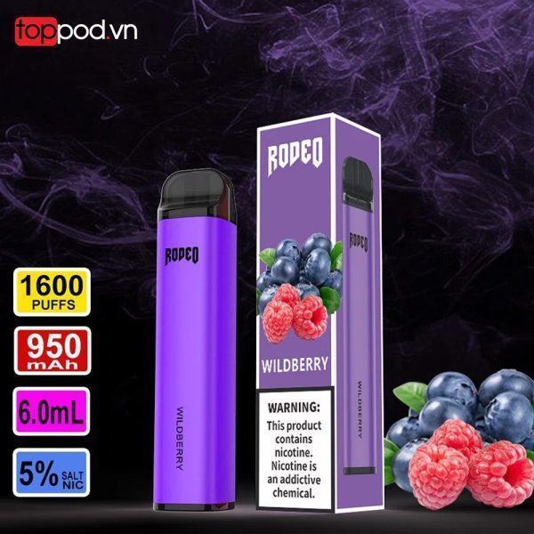 pod dung 1 lan rodeo 6ml 1 600 hoi disposable by gcore toppod 23