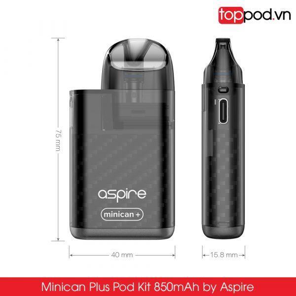 minican plus pod kit 850mah by aspire toppod 3