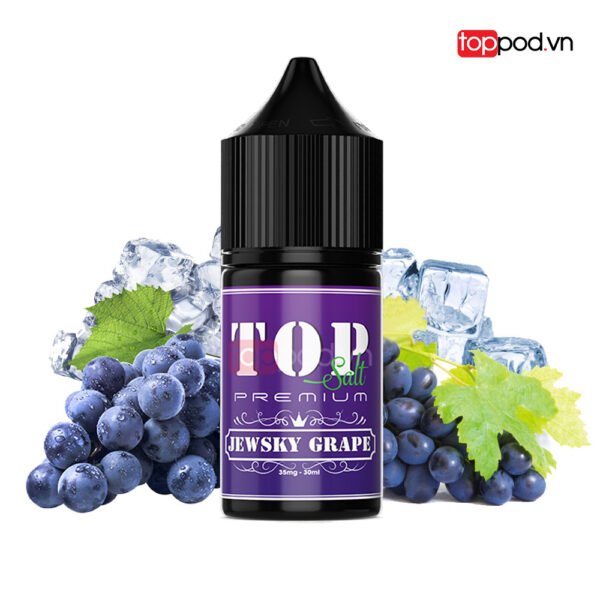 jewsky grape nho lanh top salt 30ml toppod