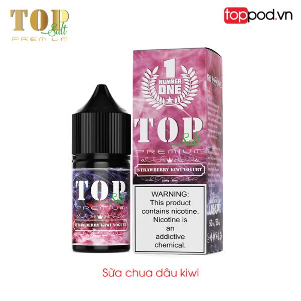 strawberry kiwi yogurt sua chua dau kiwi top salt 30ml toppod 2